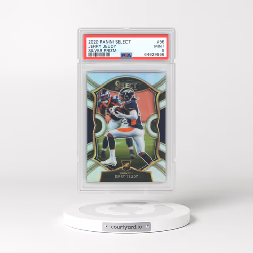 2020 Panini Select #56 Jerry Jeudy - Silver Prizm (PSA 9 MINT)