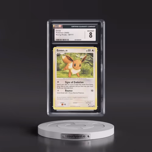 2009 Rising Rivals #59/111 Eevee (CGC 8 NM-MT)