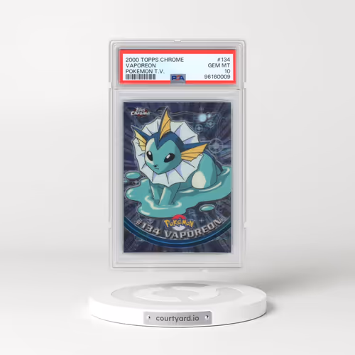 2000 Topps Chrome Pokémon T.V. #134 Vaporeon (PSA 10 GEM MINT)