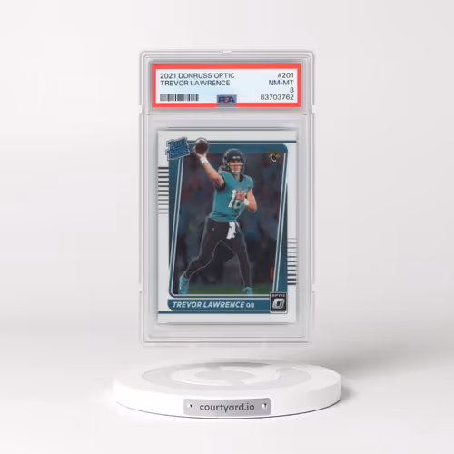 2021 Panini Donruss Optic #201 Trevor Lawrence (PSA 8 NM-MT)