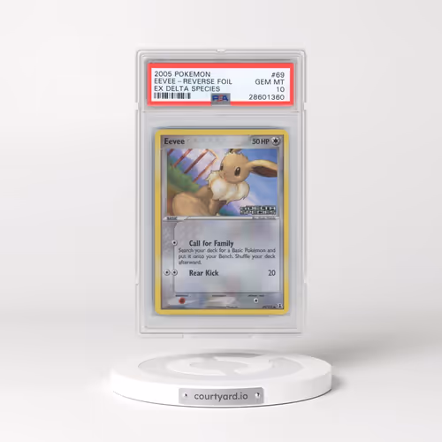 2005 Pokémon EX Delta Species #69 Eevee - Reverse Foil (PSA 10 GEM MINT)