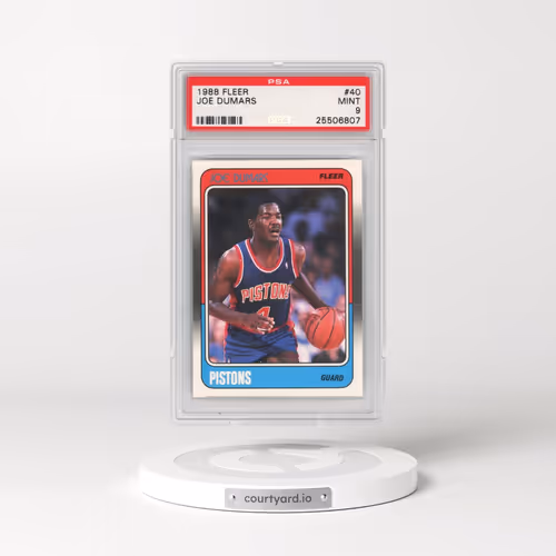 1988 Fleer #40 Joe Dumars (PSA 9 MINT)