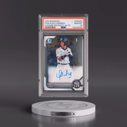 2022 Bowman Chrome Prospect Autographs #CPAOC Oswaldo Cabrera (PSA 10 GEM MINT)
