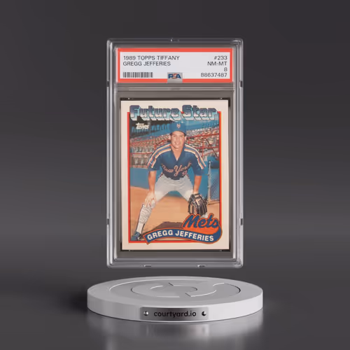 1989 Topps Tiffany #233 Gregg Jefferies (PSA 8 NM-MT)