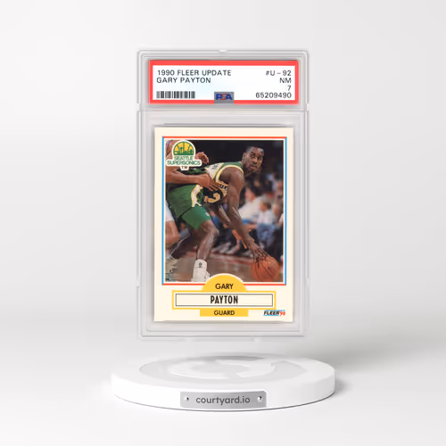 1990 Fleer Update #U-92 Gary Payton (PSA 7 NM)