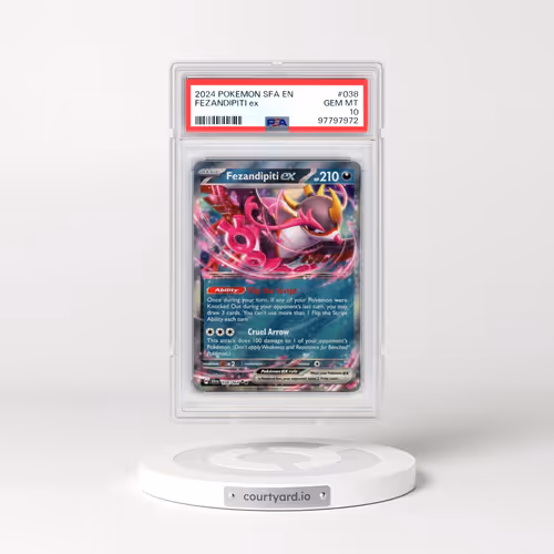 2024 Pokémon Sfa EN-Shrouded Fable #038 Fezandipiti EX - Holo (PSA 10 GEM MINT)