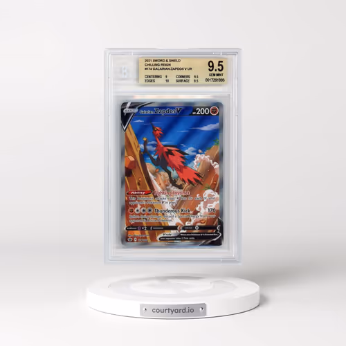2021 Chilling Reign #174 Galarian Zapdos V - Holo (BGS 9.5 GEM MINT)