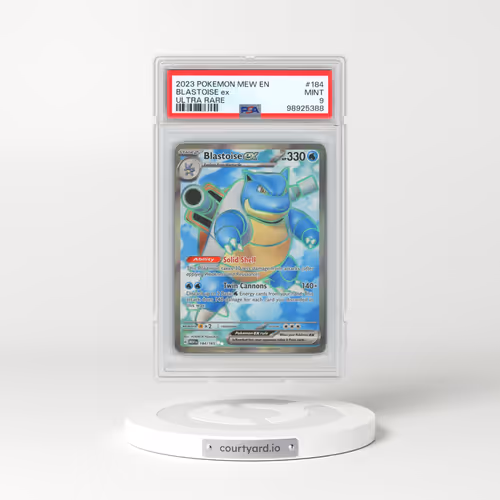 2023 Pokémon Mew EN-151 #184 Blastoise EX - Holo Ultra Rare (PSA 9 MINT)