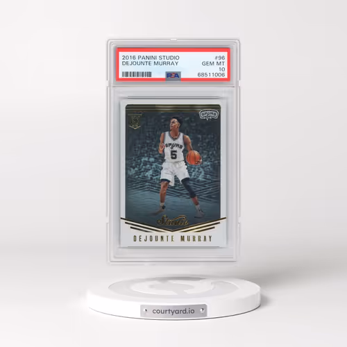 2016 Panini Studio #96 Dejounte Murray (PSA 10 GEM MINT)