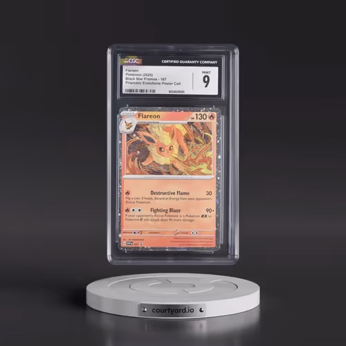 2025 Pokémon Svp EN-SV Black Star Promo #167 Flareon - Prismatic Evolutions Poster Collection (CGC 9