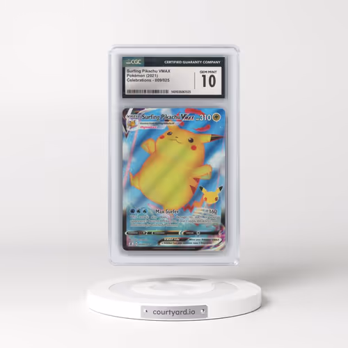 2021 Celebrations #009/025 Surfing Pikachu VMAX - Holo (CGC 10 GEM MINT)