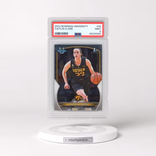 2022 Bowman Chrome University #50 Caitlin Clark (PSA 9 MINT)