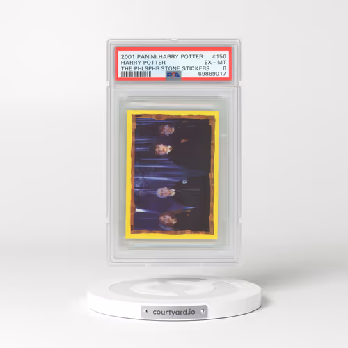 2001 Panini Harry Potter #156 Harry Potter - The Philosophers Stone Stickers (PSA 6 EX-MT)