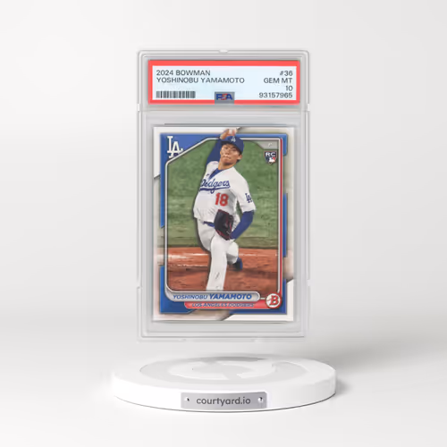 2024 Bowman #36 Yoshinobu Yamamoto (PSA 10 GEM MINT)