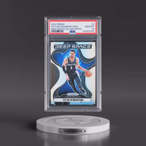 2024 Panini Prizm Deep Space #2 Victor Wembanyama - Silver Prizm (PSA 10 GEM MINT)