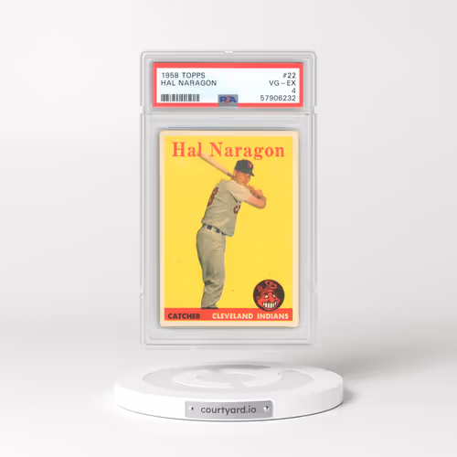 1958 Topps #22 Hal Naragon (PSA 4 VG-EX)