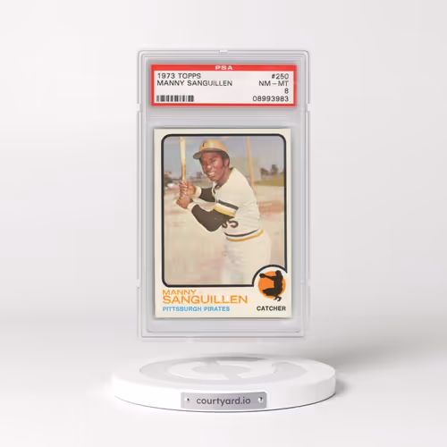 1973 Topps #250 Manny Sanguillen (PSA 8 NM-MT)