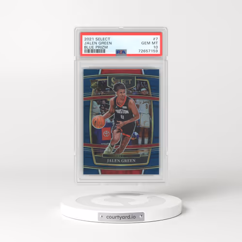 2021 Panini Select #7 Jalen Green - Blue Prizm (PSA 10 GEM MINT)