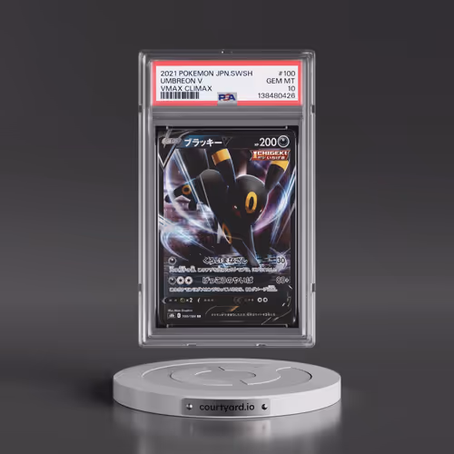 2021 Pokémon Sword & Shield Vmax Climax #100 Umbreon V - Holo (PSA 10 GEM MINT)