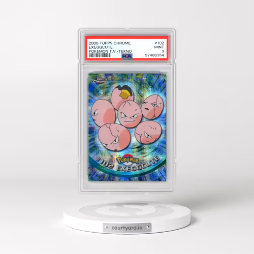 2000 Topps Chrome Pokémon T.V. #102 Exeggcute - Tekno (PSA 9 MINT)
