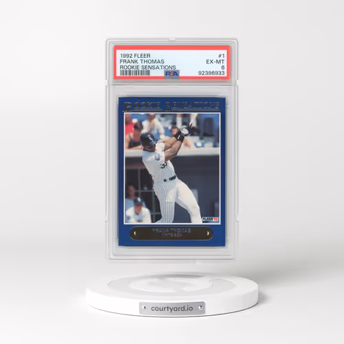 1992 Fleer Rookie Sensations #1 Frank Thomas (PSA 6 EX-MT)
