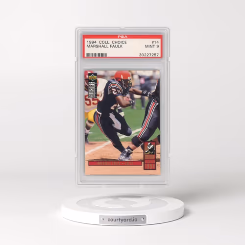1994 Collector's Choice #14 Marshall Faulk (PSA 9 MINT)
