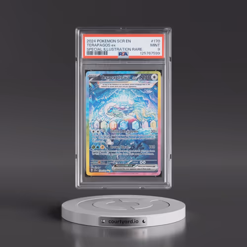 2024 Pokémon Scr EN-Stellar Crown #170 Terapagos EX - Holo Special Illustration Rare (PSA 9 MINT)
