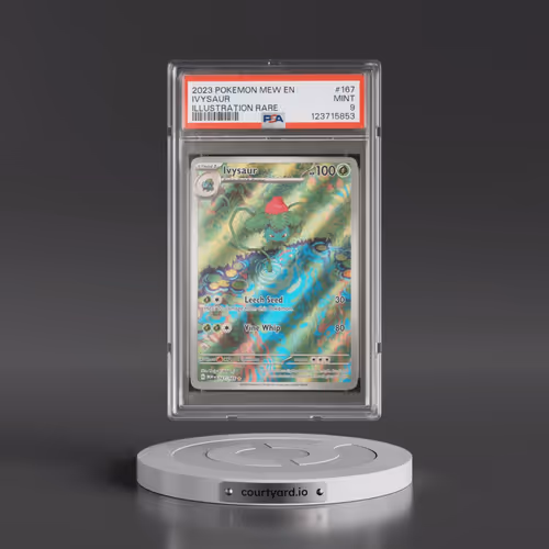 2023 Pokémon Mew EN-151 #167 Ivysaur - Illustration Rare (PSA 9 MINT)