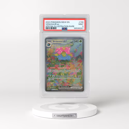 2023 Pokémon Mew EN-151 #198 Venusaur EX - Holo Special Illustration Rare (PSA 9 MINT)