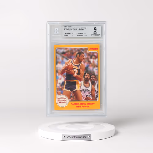 1985 Star Crunch'n'Munch All-Stars #7 Kareem Abdul-Jabbar (BGS 9 MINT)