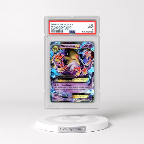 2016 Pokémon XY Fates Collide #26 M Alakazam EX - Holo (PSA 9 MINT)