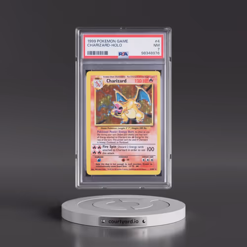 1999 Pokémon Game #4 Charizard - Holo (PSA 7 NM)