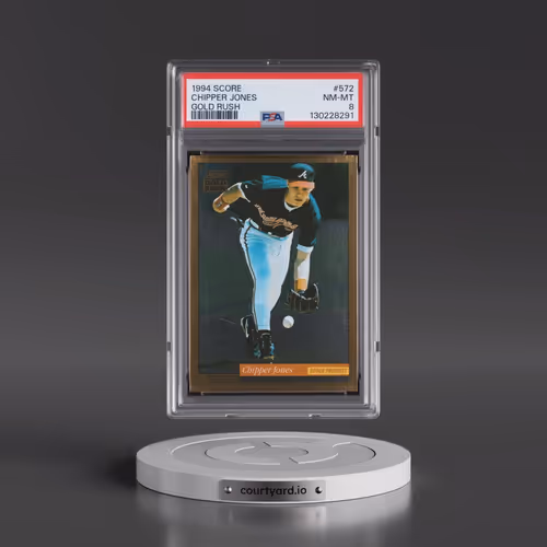 1994 Score #572 Chipper Jones - Gold Rush (PSA 8 NM-MT)