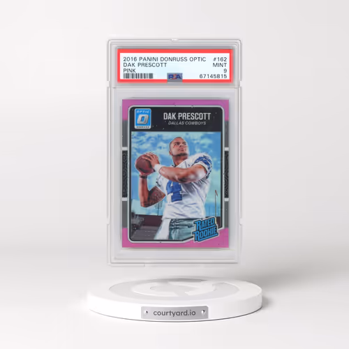 2016 Panini Donruss Optic #162 Dak Prescott - Pink (PSA 9 MINT)