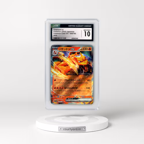 2023 Pokémon Card 151 #006/165 Charizard ex (CGC 10 GEM MINT)