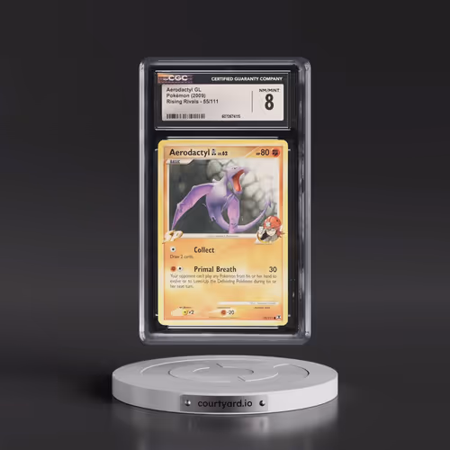 2009 Rising Rivals #55/111 Aerodactyl GL (CGC 8 NM-MT)
