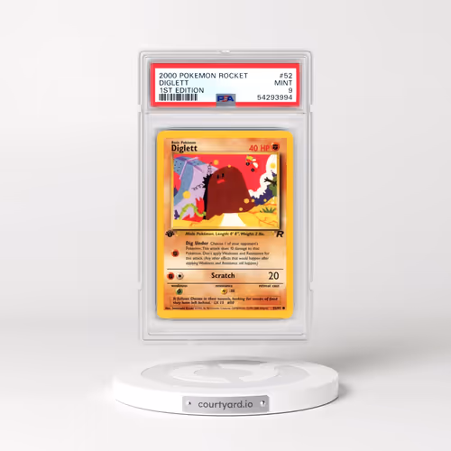 2000 Pokémon Rocket #52 Diglett - 1st Edition (PSA 9 MINT)