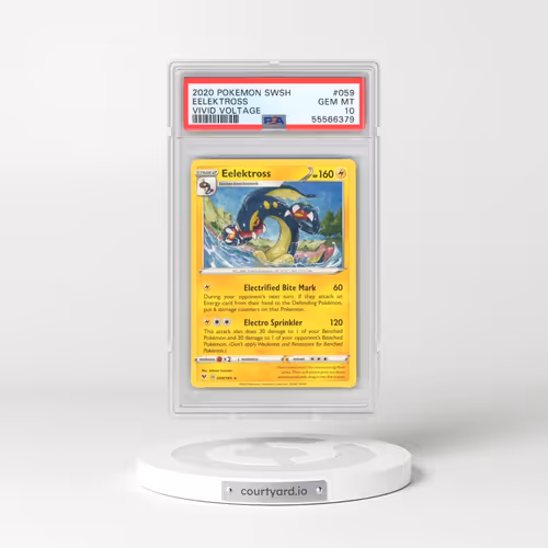 2020 Pokémon Sword & Shield Vivid Voltage #059 Eelektross (PSA 10 GEM MINT)