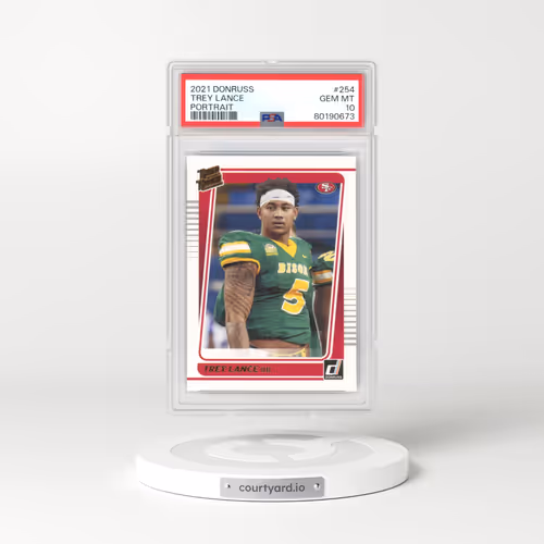 2021 Panini Donruss #254 Trey Lance - Portrait (PSA 10 GEM MINT)