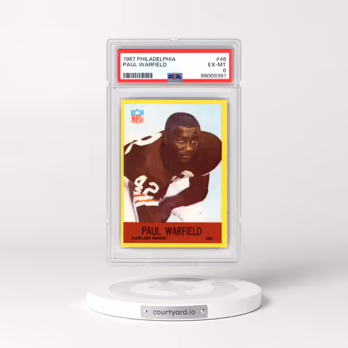 1967 Philadelphia #46 Paul Warfield (PSA 6 EX-MT)