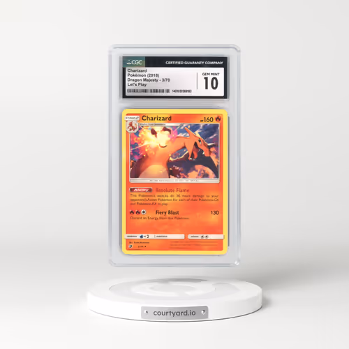2018 Dragon Majesty #3 Charizard - (Non Holo) Let's Play (CGC 10 GEM MINT)