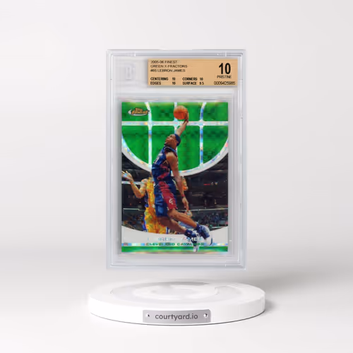 2005 Finest #85 LeBron James - Green X-Fractor (BGS 10 PRISTINE)