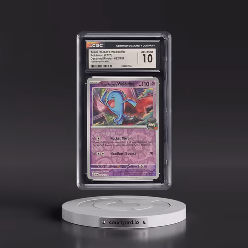 2025 Destined Rivals - DRI EN #082/182 Team Rocket's Wobbuffet - Reverse Holo (CGC 10 GEM MINT)