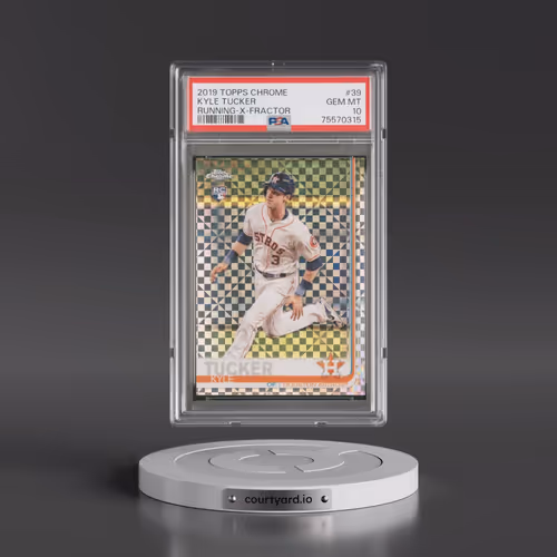 2019 Topps Chrome #39 Kyle Tucker - Running-X-Fractor (PSA 10 GEM MINT)