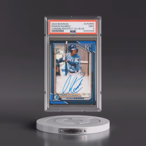 2024 Bowman Chrome Prospect Autographs #CPARRZ Ramon Ramirez - Blue Refractor (PSA 9 MINT)