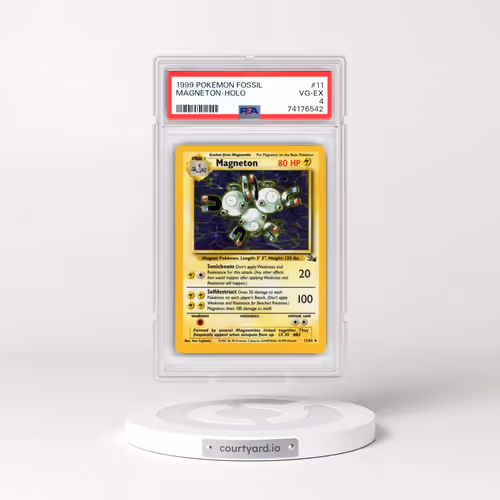 1999 Pokémon Fossil #11 Magneton - Holo (PSA 4 VG-EX)