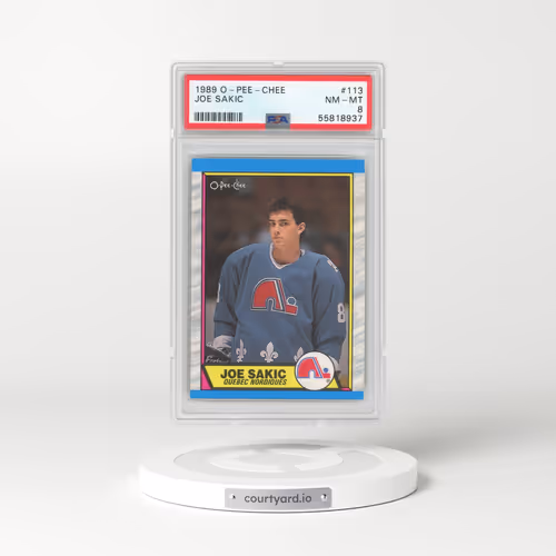 1989 O-Pee-Chee #113 Joe Sakic (PSA 8 NM-MT)