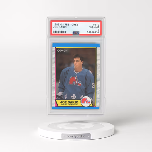 1989 O-Pee-Chee #113 Joe Sakic (PSA 8 NM-MT)