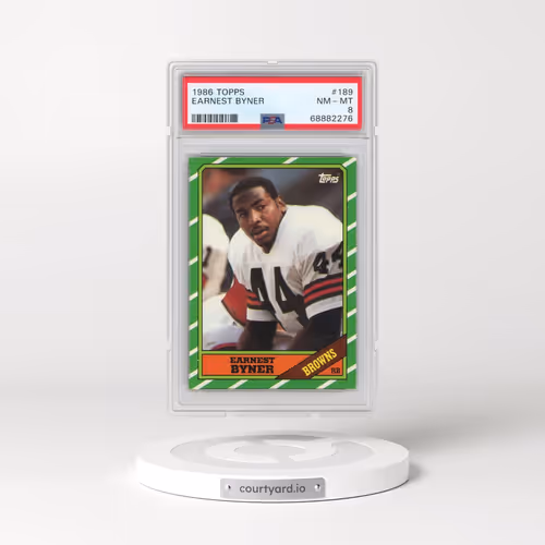 1986 Topps #189 Earnest Byner (PSA 8 NM-MT)