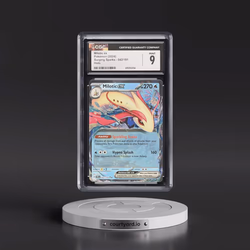 2024 Pokémon Ssp EN-Surging Sparks #042 Milotic EX - Holo (CGC 9 MINT)